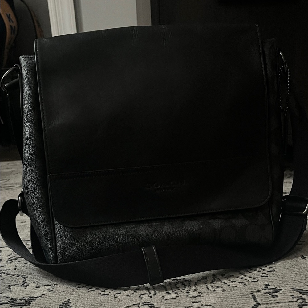 Coach Dark Leather Crossbody Bag
